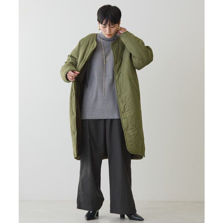 WEB限定】あったかリバーシブルキルティングコート[品番