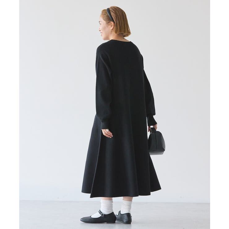 ル 年末のプロモーション WEB限定】バイパチニットフレアワンピース[品番：EHEW0047228 ワンピース