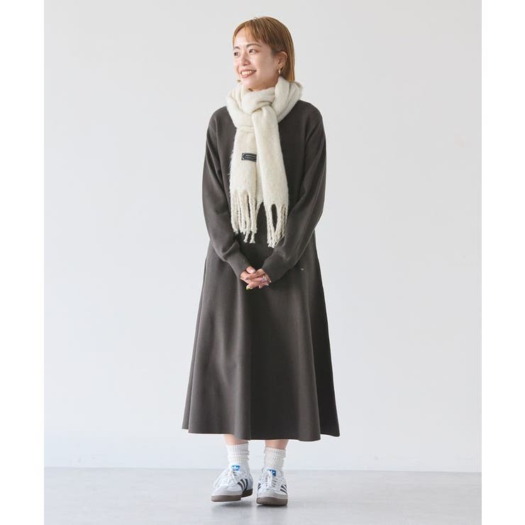WEB限定】バイパチニットフレアワンピース[品番：EHEW0047228