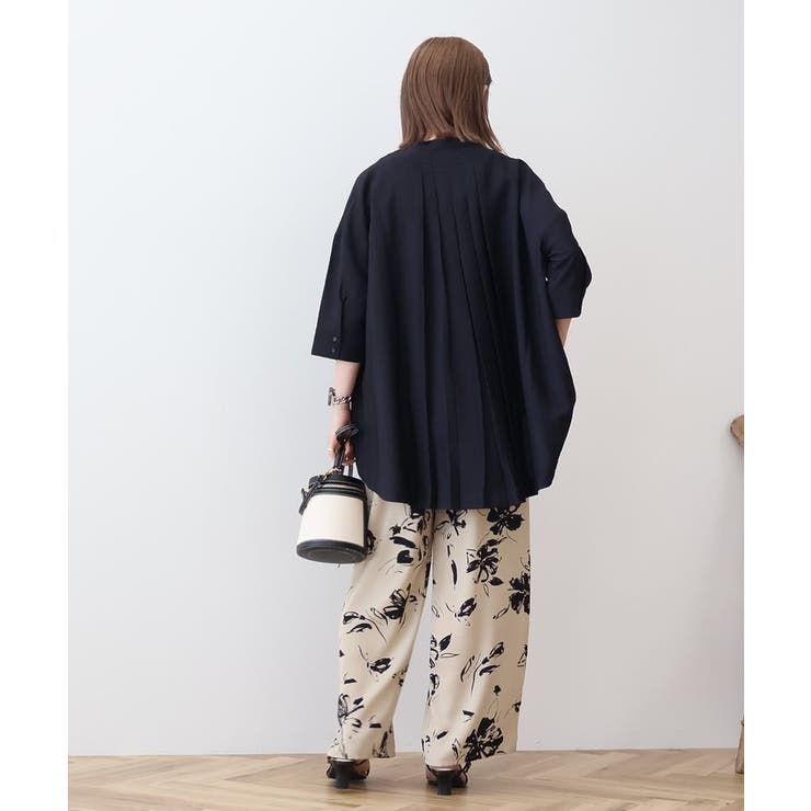 WEB限定】接触冷感バンドカラーチュニック[品番：EHEW0049166