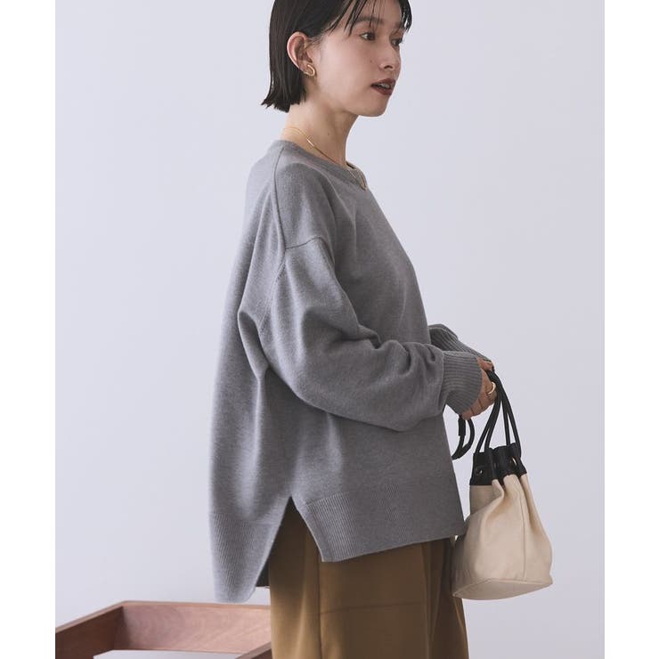 【WEB限定】バイパチサイドスリットニットプルオーバー＜静電気軽減＞ | AMERICAN HOLIC | 詳細画像8 