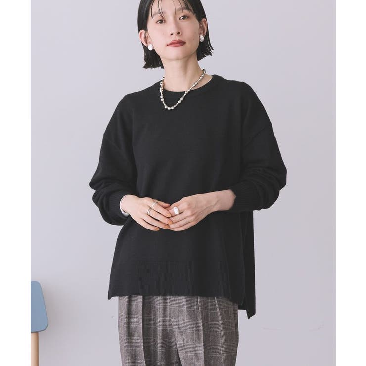【WEB限定】バイパチサイドスリットニットプルオーバー＜静電気軽減＞ | AMERICAN HOLIC | 詳細画像12 
