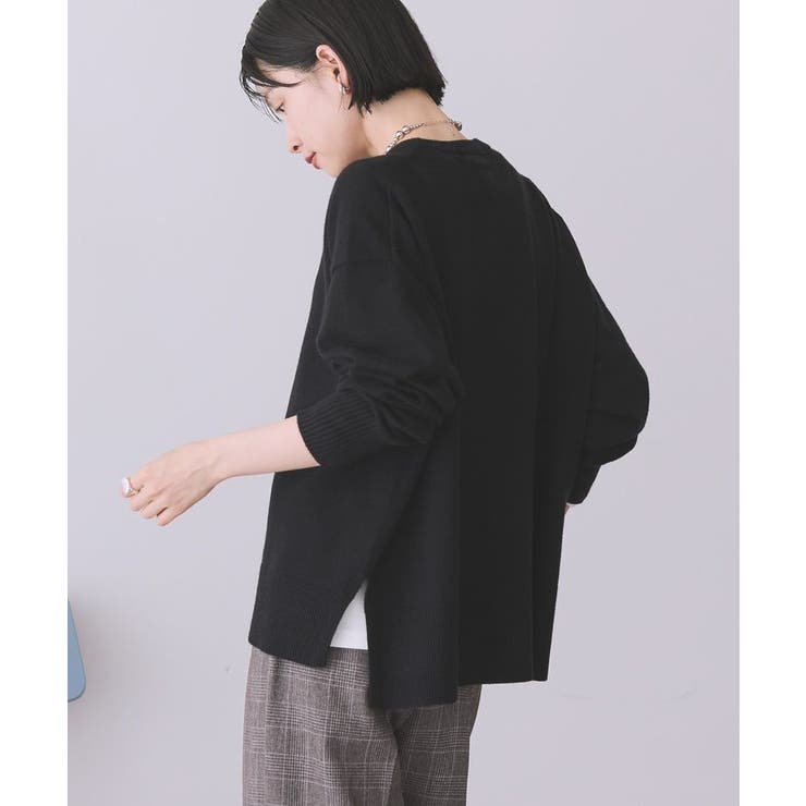 【WEB限定】バイパチサイドスリットニットプルオーバー＜静電気軽減＞ | AMERICAN HOLIC | 詳細画像14 
