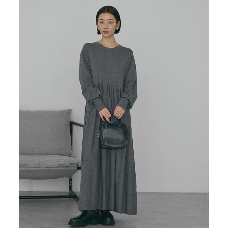 【WEB限定】バイパチティアードニットワンピース＜静電気軽減＞ | AMERICAN HOLIC | 詳細画像13 