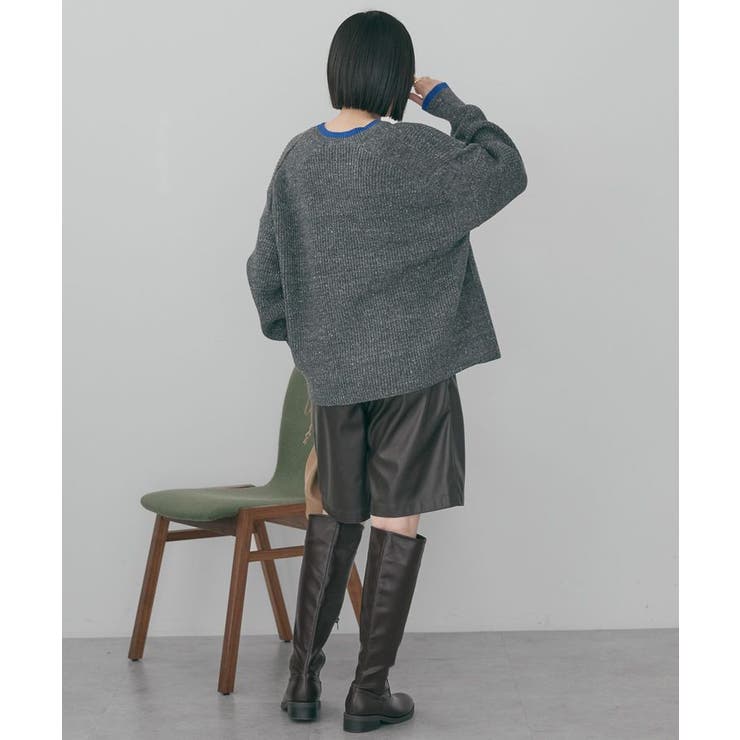 【WEB限定】配色ラインニットプルオーバー | AMERICAN HOLIC | 詳細画像18 