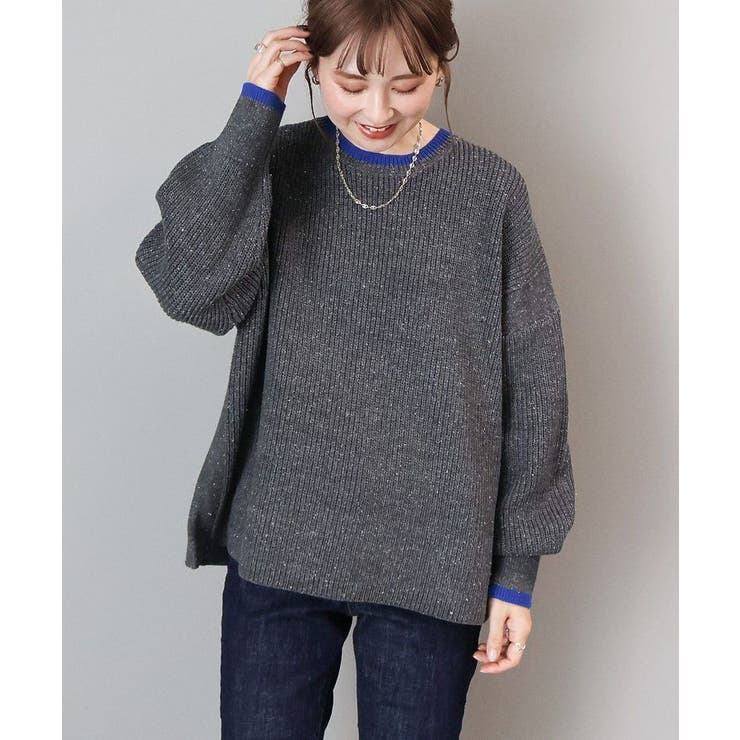 【WEB限定】配色ラインニットプルオーバー | AMERICAN HOLIC | 詳細画像29 