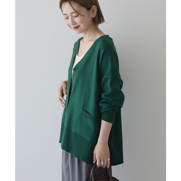 【WEB限定】バイパチVネックルーズカーディガン＜静電気軽減＞ | AMERICAN HOLIC | 詳細画像19 