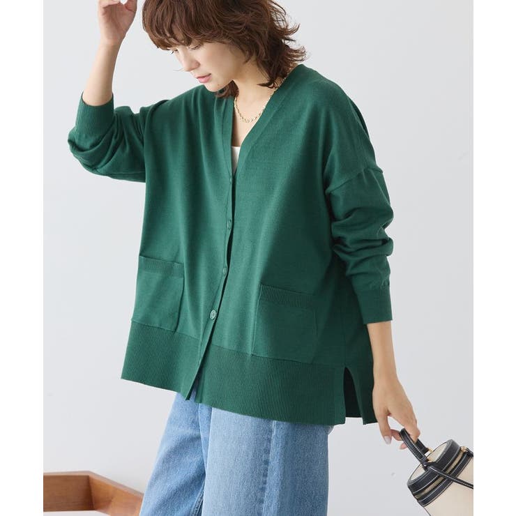 【WEB限定】バイパチVネックルーズカーディガン＜静電気軽減＞ | AMERICAN HOLIC | 詳細画像30 