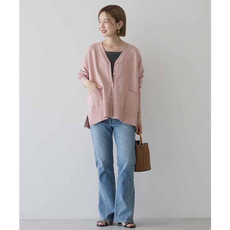 【WEB限定】バイパチVネックルーズカーディガン＜静電気軽減＞ | AMERICAN HOLIC | 詳細画像10 