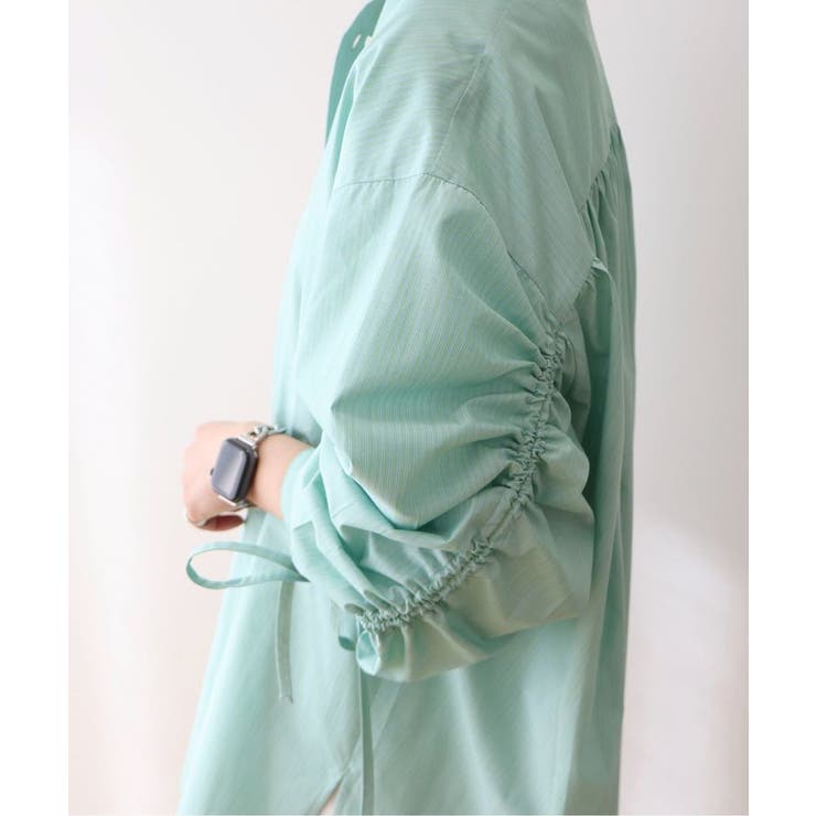 【WEB限定】イージーケアバックギャザーリボンシャツ | AMERICAN HOLIC | 詳細画像16 