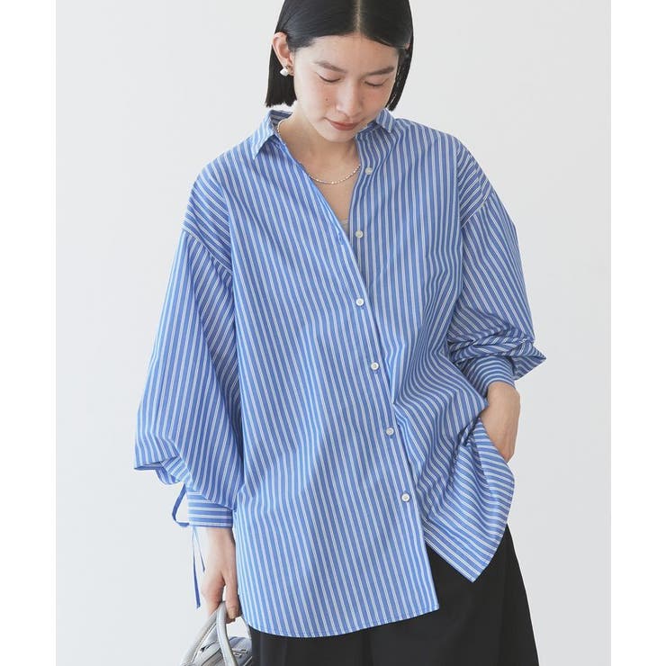 【WEB限定】イージーケアバックギャザーリボンシャツ | AMERICAN HOLIC | 詳細画像8 