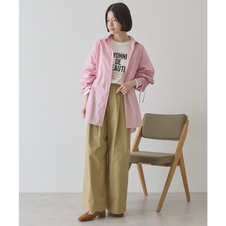 【WEB限定】イージーケアバックギャザーリボンシャツ | AMERICAN HOLIC | 詳細画像26 