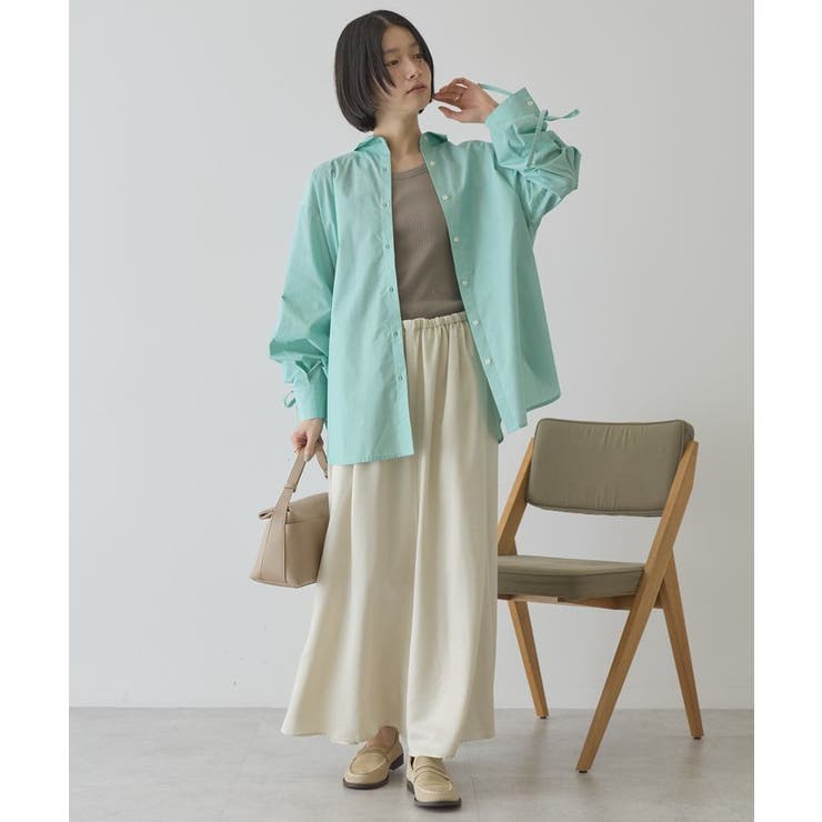 【WEB限定】イージーケアバックギャザーリボンシャツ | AMERICAN HOLIC | 詳細画像36 