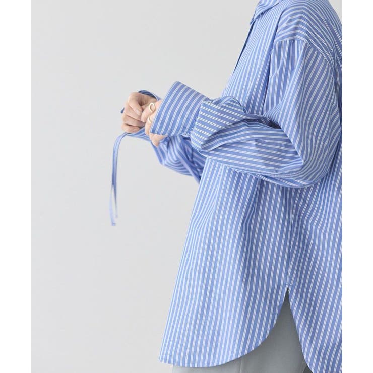【WEB限定】イージーケアバックギャザーリボンシャツ | AMERICAN HOLIC | 詳細画像9 