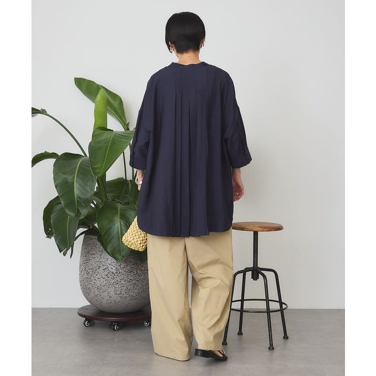 【WEB限定】接触冷感バンドカラーシャツチュニック | AMERICAN HOLIC | 詳細画像13 