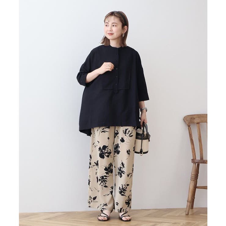 【WEB限定】接触冷感バンドカラーシャツチュニック | AMERICAN HOLIC | 詳細画像35 