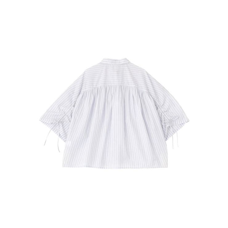 【WEB限定】【接触冷感・UVカット】ギャザーリボンスリーブ半袖シャツ | AMERICAN HOLIC | 詳細画像24 