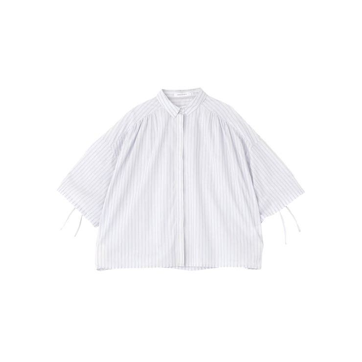 【WEB限定】【接触冷感・UVカット】ギャザーリボンスリーブ半袖シャツ | AMERICAN HOLIC | 詳細画像35 