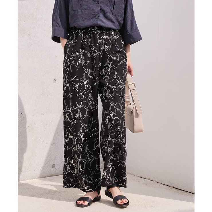 【WEB限定】アソートギャザー柄パンツ | AMERICAN HOLIC | 詳細画像2 