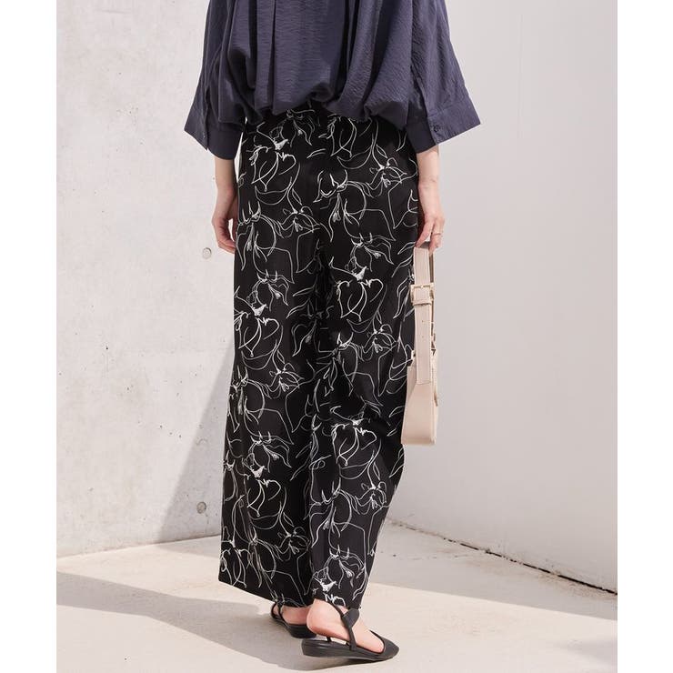 【WEB限定】アソートギャザー柄パンツ | AMERICAN HOLIC | 詳細画像4 