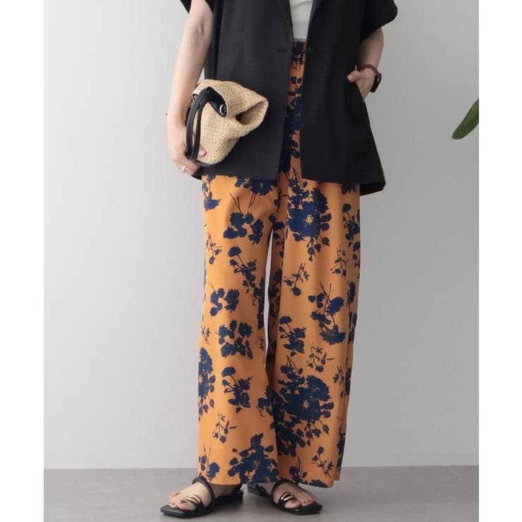 WEB限定】アソートギャザー柄パンツ[品番：EHEW0052254]｜AMERICAN