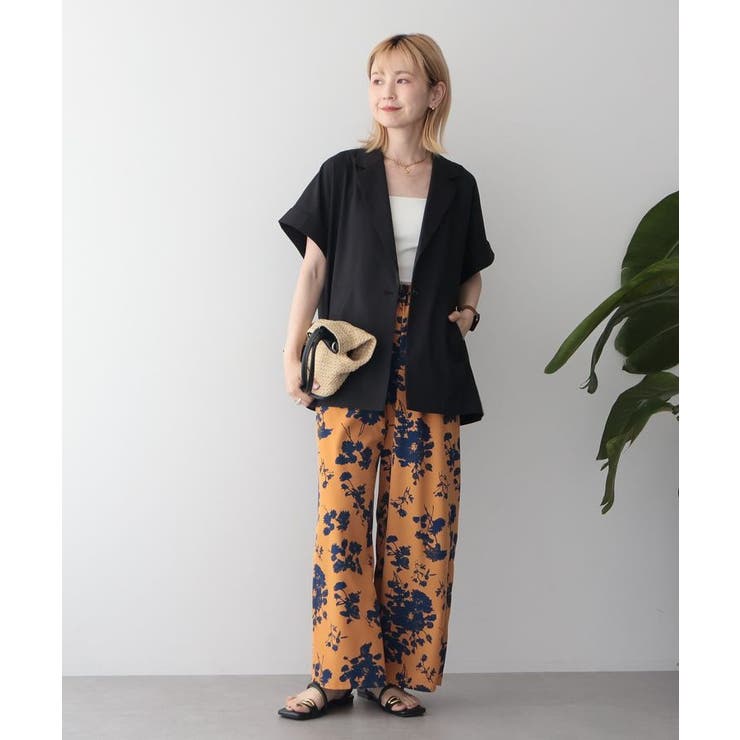 WEB限定】アソートギャザー柄パンツ[品番：EHEW0052254]｜AMERICAN