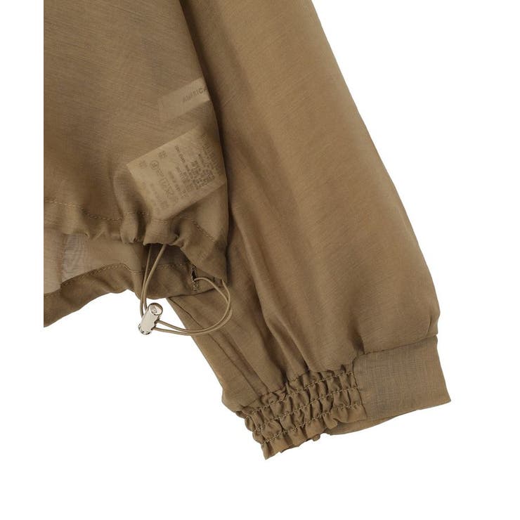 【WEB限定】ノーカラーシアーZIPブルゾン | AMERICAN HOLIC | 詳細画像16 