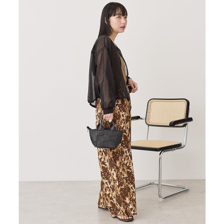 【WEB限定】ノーカラーシアーZIPブルゾン | AMERICAN HOLIC | 詳細画像12 