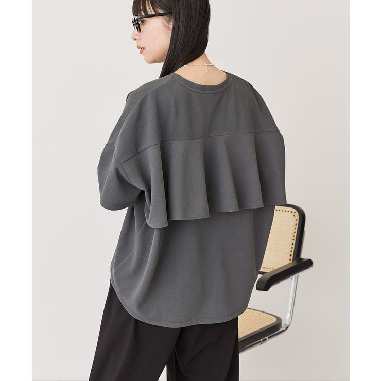 【WEB限定】バックフリル半袖プルオーバー | AMERICAN HOLIC | 詳細画像4 