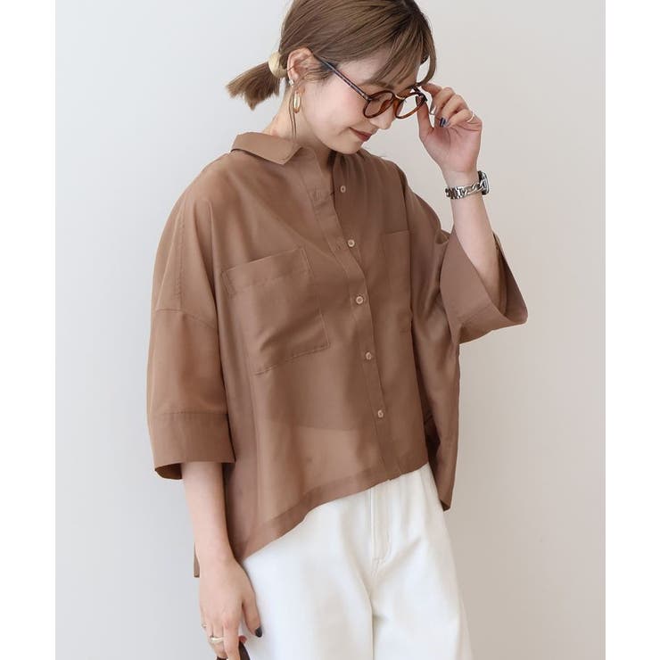【WEB限定】Wポケットシアー半袖シャツ | AMERICAN HOLIC | 詳細画像2 