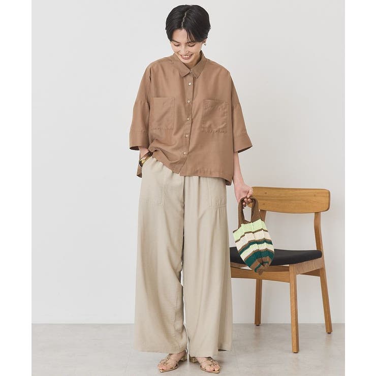 【WEB限定】Wポケットシアー半袖シャツ | AMERICAN HOLIC | 詳細画像44 
