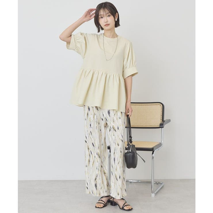【WEB限定】異素材切替ペプラムプルオーバー | AMERICAN HOLIC | 詳細画像19 