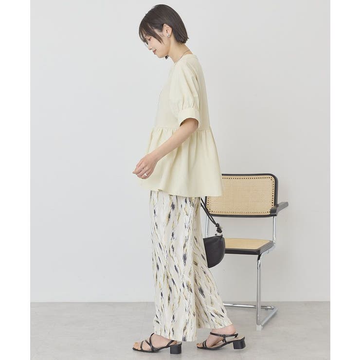 【WEB限定】異素材切替ペプラムプルオーバー | AMERICAN HOLIC | 詳細画像20 