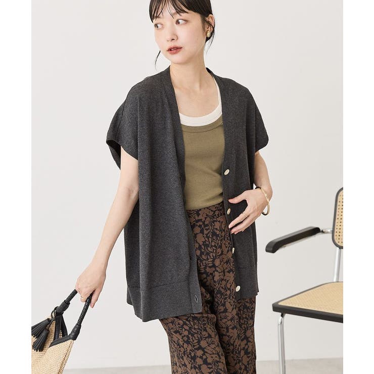 【WEB限定】フレンチスリーブVネックニットカーディガン | AMERICAN HOLIC | 詳細画像12 