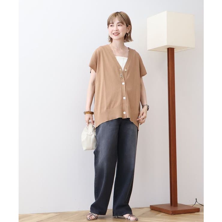 【WEB限定】フレンチスリーブVネックニットカーディガン | AMERICAN HOLIC | 詳細画像19 