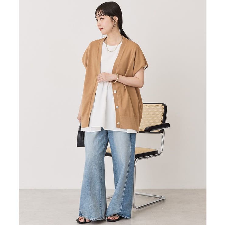 【WEB限定】フレンチスリーブVネックニットカーディガン | AMERICAN HOLIC | 詳細画像40 