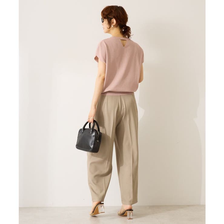 【WEB限定】接触冷感ラメフレンチスリーブニットプルオーバー | AMERICAN HOLIC | 詳細画像7 