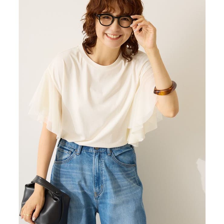 【WEB限定】袖チュールサイドスリットプルオーバー | AMERICAN HOLIC | 詳細画像7 