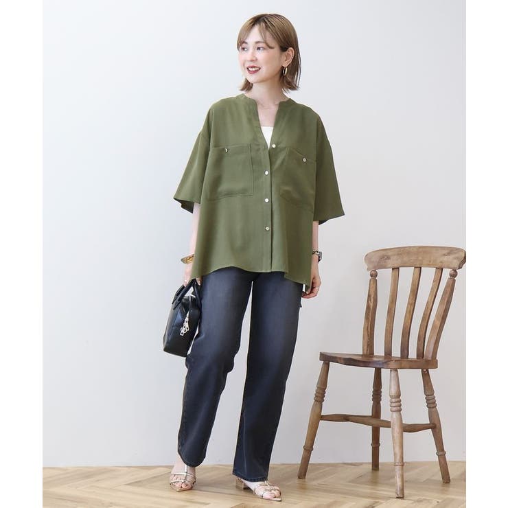【WEB限定】ミリタリーWポケットスキッパーシャツ | AMERICAN HOLIC | 詳細画像33 