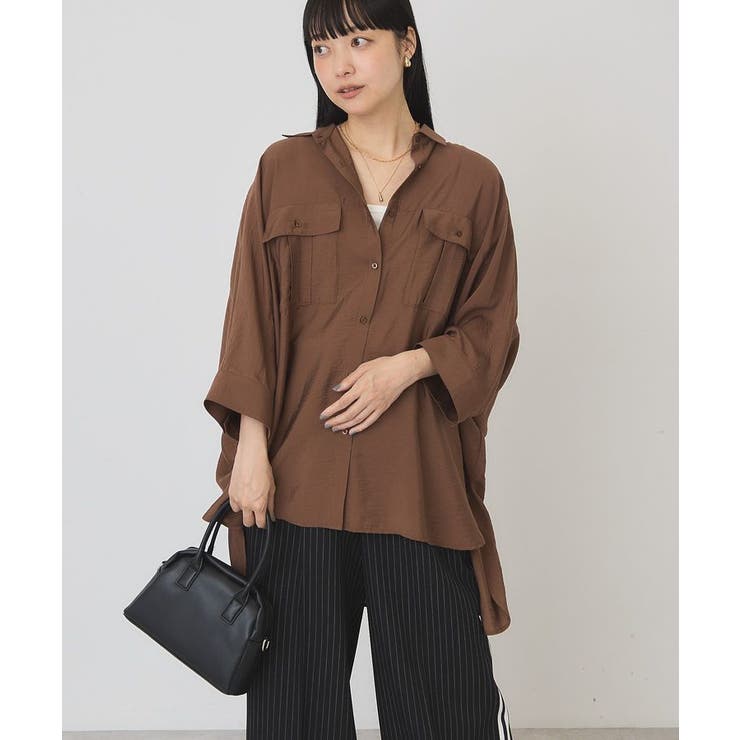 【WEB限定】接触冷感Wポケットシャツチュニック | AMERICAN HOLIC | 詳細画像31 