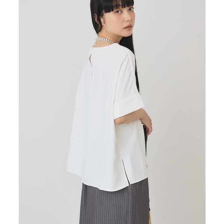 【WEB限定】イージーケア+接触冷感バックタック半袖プルオーバー | AMERICAN HOLIC | 詳細画像13 