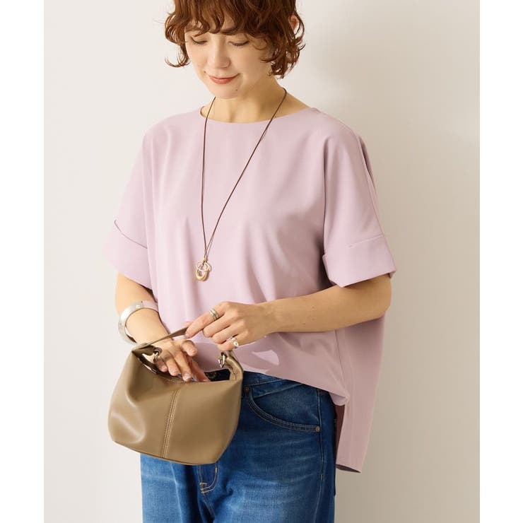 【WEB限定】イージーケア+接触冷感バックタック半袖プルオーバー | AMERICAN HOLIC | 詳細画像3 