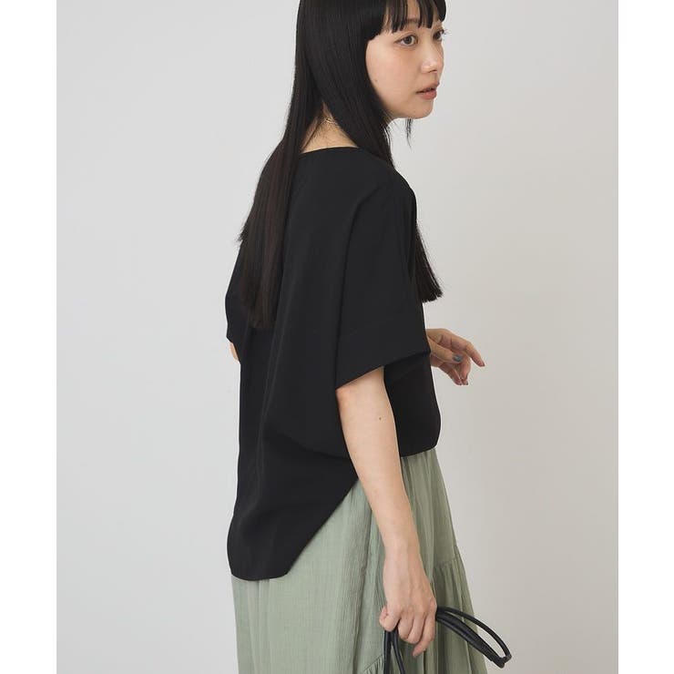 【WEB限定】イージーケア+接触冷感バックタック半袖プルオーバー | AMERICAN HOLIC | 詳細画像24 