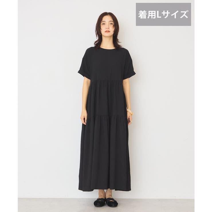 【WEB限定】サッカーティアードワンピース＜丈違い＞【UVカット イージーケア】 | AMERICAN HOLIC | 詳細画像16 