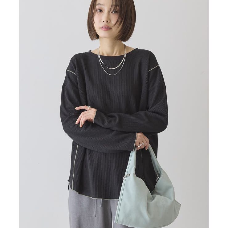 【WEB限定】ワッフル配色メロープルオーバー | AMERICAN HOLIC | 詳細画像14 