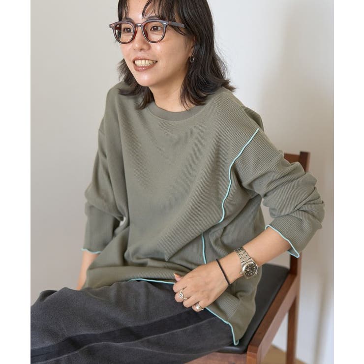 【WEB限定】ワッフル配色メロープルオーバー | AMERICAN HOLIC | 詳細画像22 
