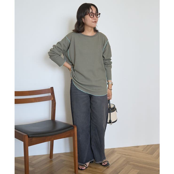 【WEB限定】ワッフル配色メロープルオーバー | AMERICAN HOLIC | 詳細画像23 