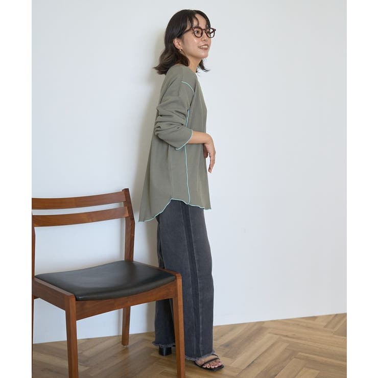 【WEB限定】ワッフル配色メロープルオーバー | AMERICAN HOLIC | 詳細画像25 