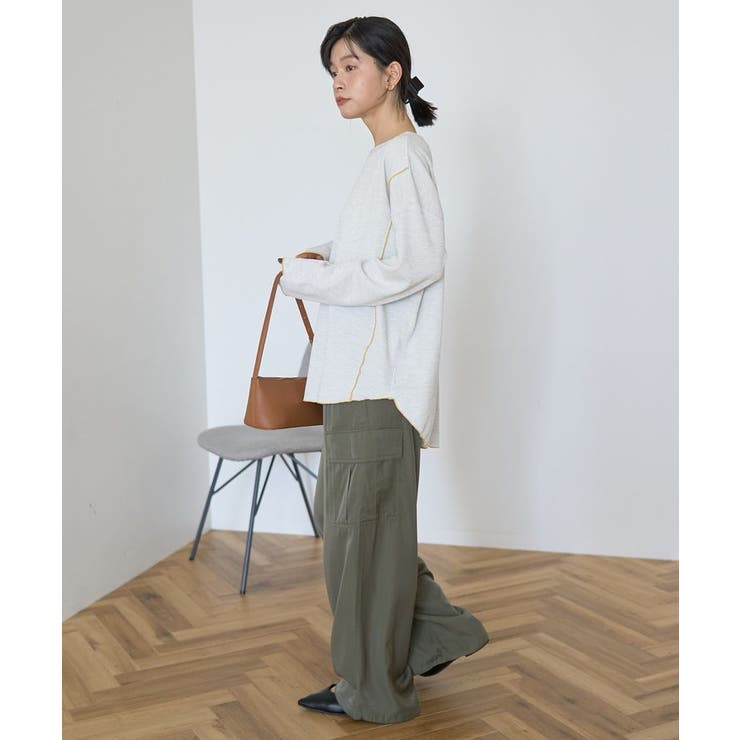 【WEB限定】ワッフル配色メロープルオーバー | AMERICAN HOLIC | 詳細画像30 