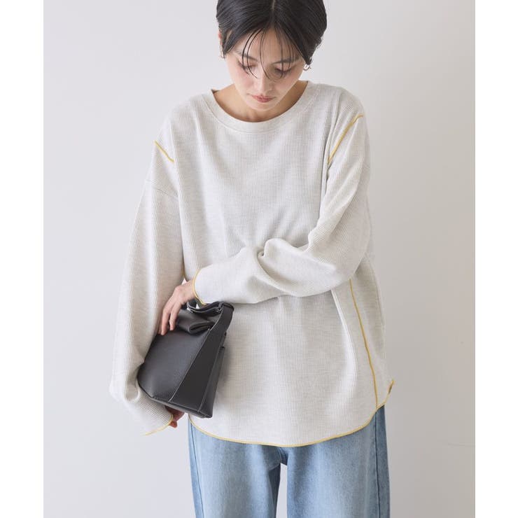 【WEB限定】ワッフル配色メロープルオーバー | AMERICAN HOLIC | 詳細画像8 